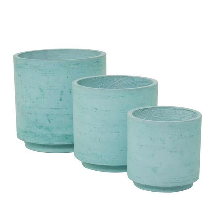 TURQUOISE MAGNESIUM OXIDE INDOOR OUTDOOR PLANTER