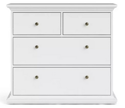 Tvilum Paris 4 Drawer Chest - White ( B Grade )