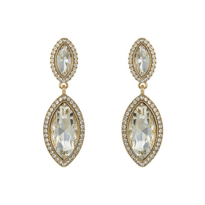 TWO-TIER HALO EARRINGS
