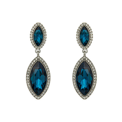 TWO-TIER HALO EARRINGS
