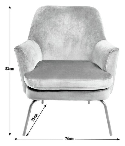 Celine Velvet Accent Chair - Green | Vibrant Color Accent