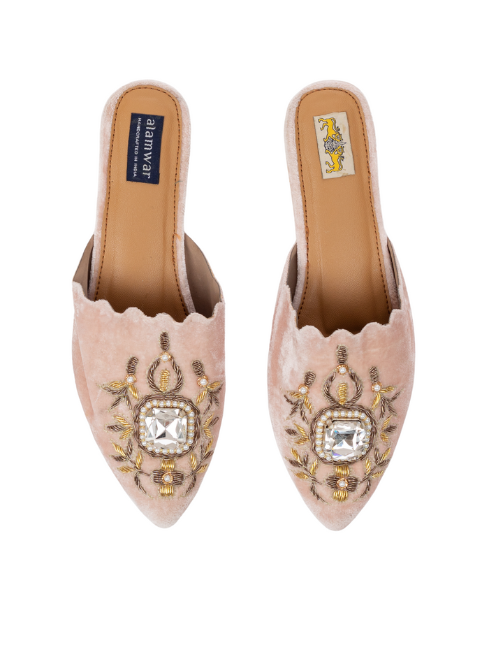 Velvet Blush Babouche