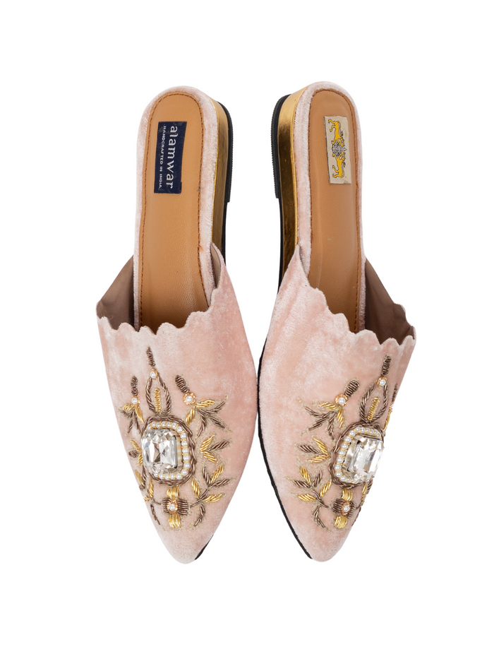 Velvet Blush Babouche