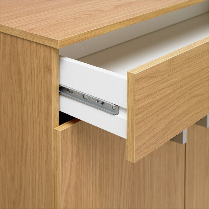 Venetia Shoe Storage Cabinet - Oak Effect