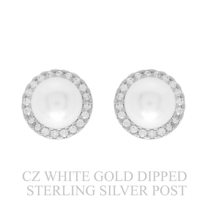 VIOLA PEARL HALO EARRINGS
