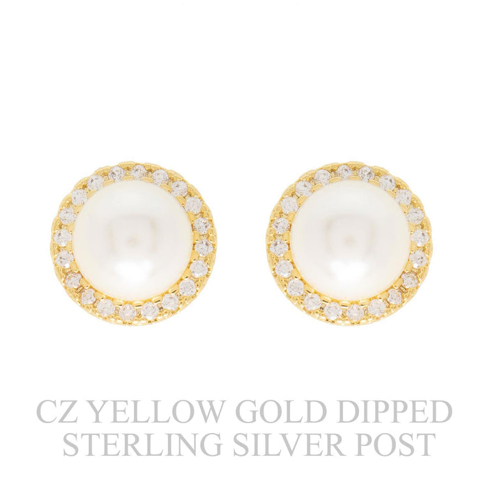 VIOLA PEARL HALO EARRINGS