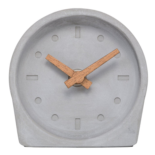 W72531 Cement Analog Tabletop Clock