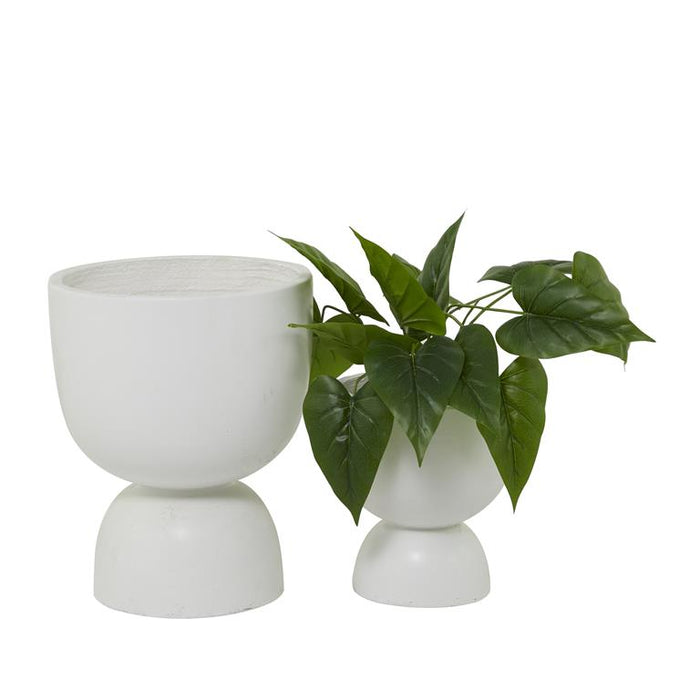 WHITE MAGNESIUM OXIDE INDOOR OUTDOOR PLANTER