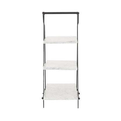 WHITE MARBLE 3 TIERED TIERED SERVER