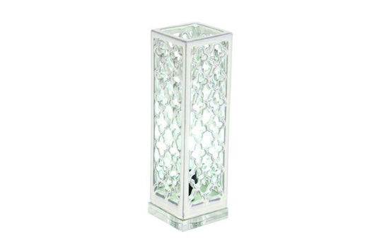 WHITE PORCELAIN COASTAL TABLE LAMP UPLIGHT,