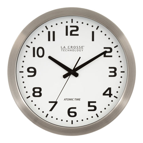 WT-3161WH 16" Atomic Wall Clock
