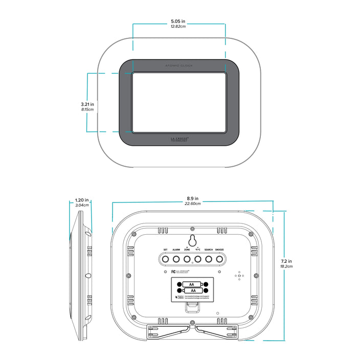 WT-8005U-B Dimensions