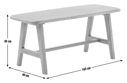 x Scion Esala Oak & Wood Veneer Dining Bench | Mid-century modern bench