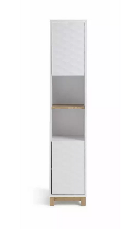 Zander Tallboy White | Tall Storage Cabinet Furniture Unit