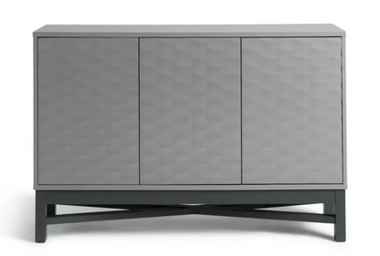 Zander Textured Large Sideboard - Grey ( B Grade )