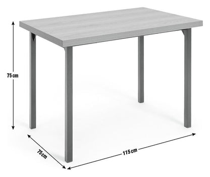 Zayn Wood Effect 4 Seater Dining Table - Natural | Kitchen (Table ONLY)